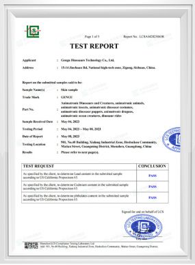 CPSC Skin Test Report