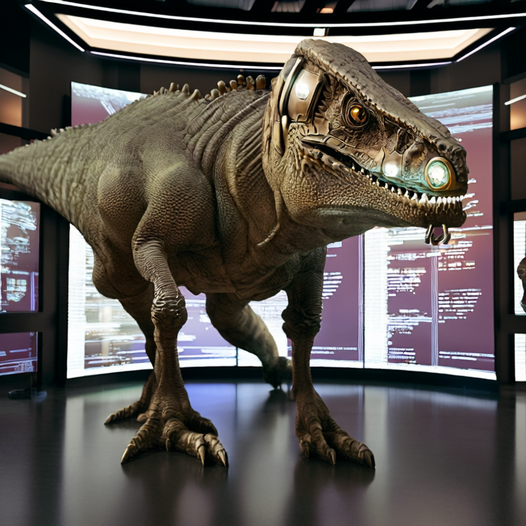 Lifelike Animatronic Dinosaur