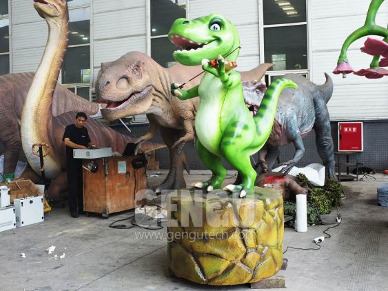 Dino Musician With Violin