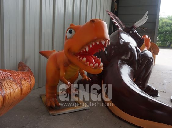 Fiberglass Cartoon Dinosaur