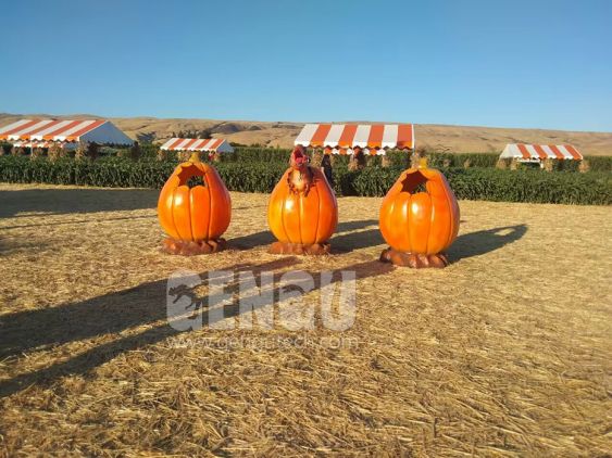 Halloween Fiberglass Pumpkin