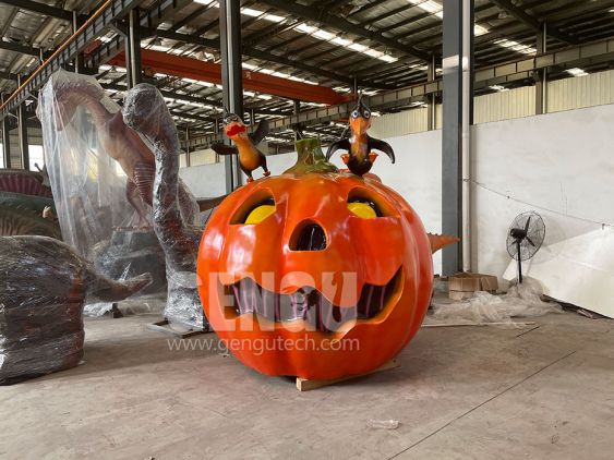 Halloween Fiberglass Pumpkin
