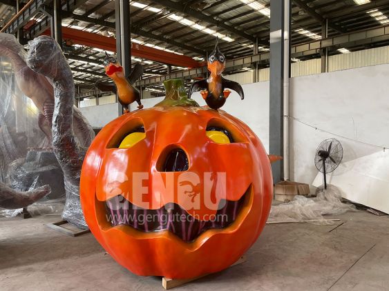 Halloween Fiberglass Pumpkin