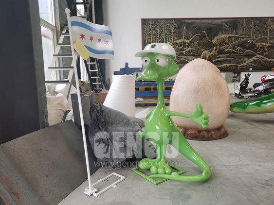 Fiberglass Cartoon Dinosaur