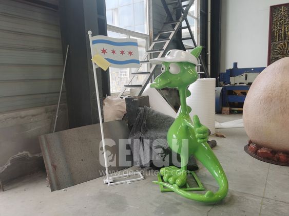 Fiberglass Cartoon Dinosaur