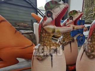 Fiberglass Dinosaur Dustbin