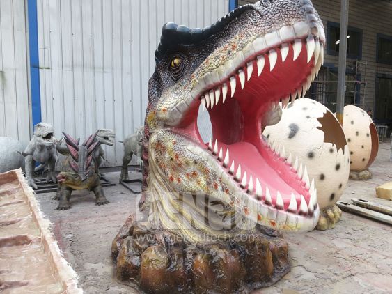 Fiberglass Dinosaur Head