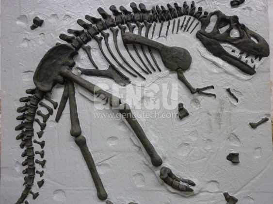 Dino Buried Statue